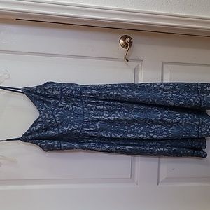 Loft blue eyelet dress